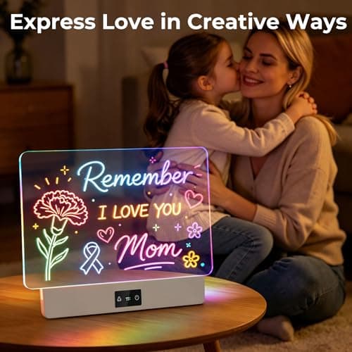 Bylitodt Neon Light Up Drawing Tablet with 10 Tracing Sheets, Arts and Crafts for Kids, Girls Birthday Gifts Idea(White) 16 Inch LED Drawing Board for Kids Rechargeable, LED Note Board with Colors B0GCN75SFT