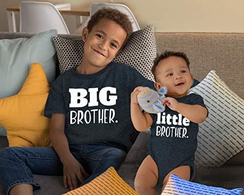 Big Brother Little Brother Shirts Matching Outfits Sibling Gifts Baby Set