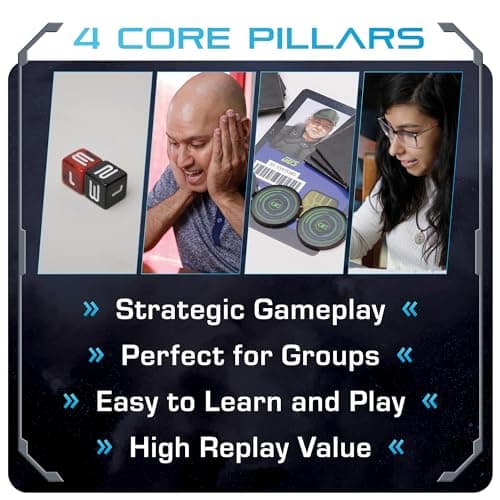 No Escape Board Game - Strategy Board Game for Adults, Family, Party - Unique Strategic Space Sabotage Traitor Maze Game with Tiles - Fun for Kids, Teenagers, Adults, 2 to 8 Players
