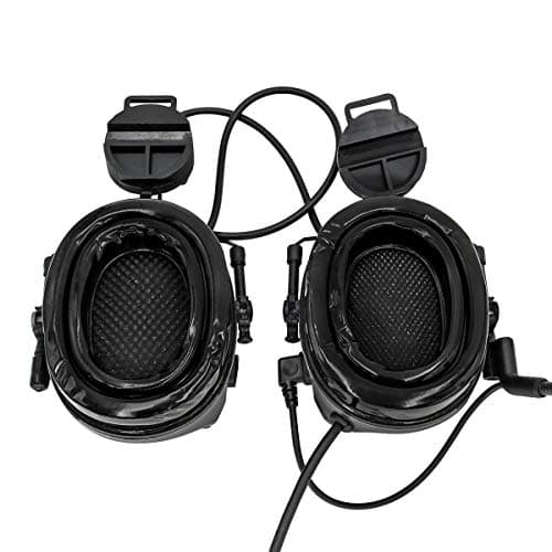 HEARFALCOM Comta III Tactical Headset Helmet ARC Rail Adapter Bracket Version Noise Cancelling Pickup Shooting Headset