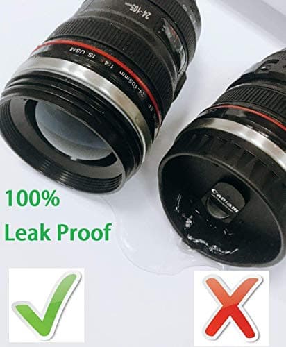 Chasing Y Camera Lens Coffee Mug -Thermal Tumbler Insulated Iced Cup with Spoon,13.5 OZ hot Coffee mug Gift for Him, Her,Mom,Dad Gifts, Photography, Friends,Camera accessories,Travel,School B07MV4LP6S
