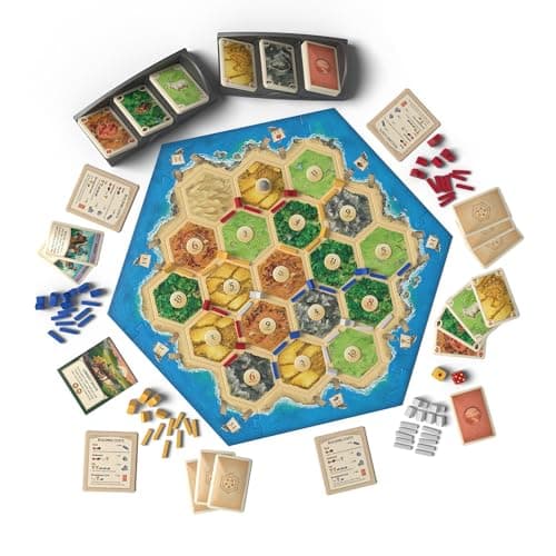 CATAN Board Game (6th Edition) Trade, Build & Settle in the Classic Strategy Game for Family, Kids & Adults, Ages 10+, 3-4 Players, 60-90 Min Playtime