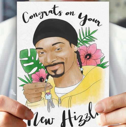 Funny Congratulations Card for New Homeowners,Blank Inside for Personal Message,Great Housewarming Gift With Envelope New Home Card,Congrats Housewarming Gift for Couples,Friends B0CJBW2QSY