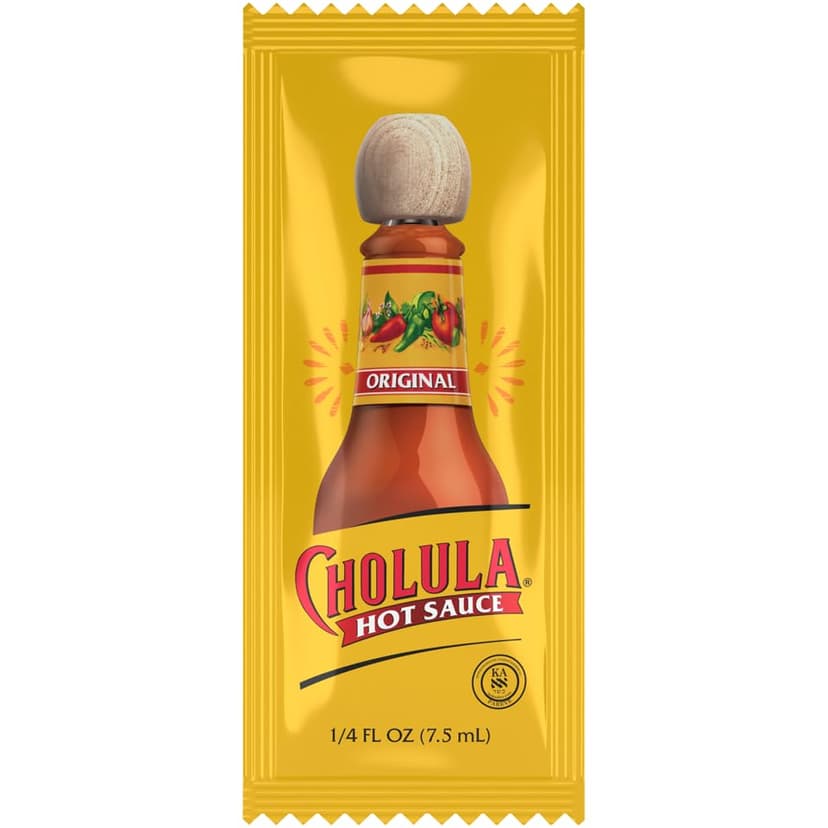 Cholula Original Hot Sauce Packets, 200 count - One 200 Count Individual Hot Sauce Packets with Mexican Peppers and Signature Spice Blend, Perfect Single-Serve Size for Delivery and Takeout B01DQ7F42C