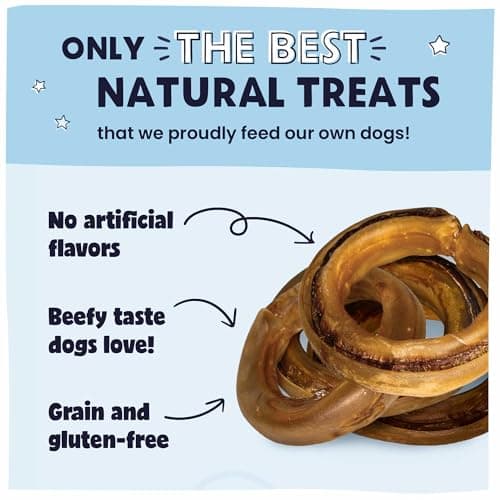 Pawstruck 2-in-1 Collagen Wrapped Jerky Natural Treats for Dogs - 5 Rings - Limited Ingredient Grain Free for Small, Medium, and Large Dogs