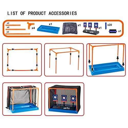 Electronic Shooting Target Auto Reset Digital Scoring Target for Toy Gun Gift Toys for Boys Girls Kids Teens
