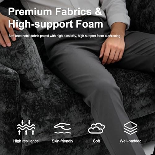 450lbs Oversized Power Recliner Chair, 53" Extra Wide Electric Recliner for Big and Tall Adults, Single Sofa with USB & Type-C Ports, Pillows, Chair for Living Room, Bedroom, Office (Black)