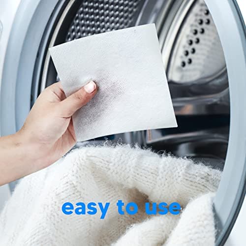 Xcleen Laundry Whitener Sheets 60 count, Chlorine Free, Fragrance Free Bleach for White Clothes, Safe for Use in All Washing Machines