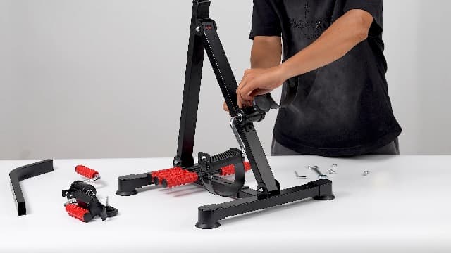 Adjustable Pedal Exerciser Bike for Seniors - Hand Arm Leg and Knee Therapy, Stroke Recovery, Portable Fitness Equipment for Total Body Workout - Great Gift for Elderly Rehab