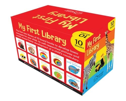 My First Library: Boxset of 10 Board Books for Kids