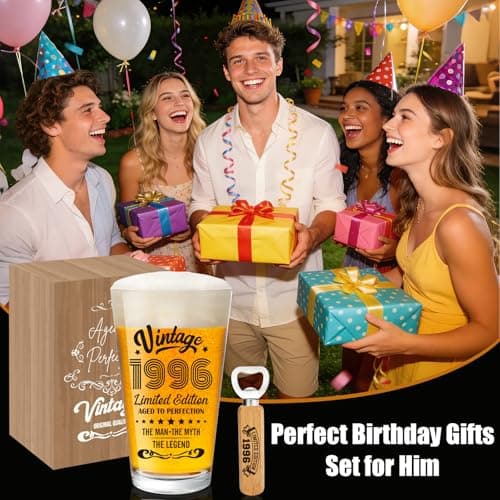 30th Birthday Gifts For Men, Vintage 1996 Beer Glass 30 Year Old Birthday for Him, 30th Birthday Decorations for Man Over 30, Cool 30 Birthday Gift Ideas for Men Turning 30 B0CQQDR3TM