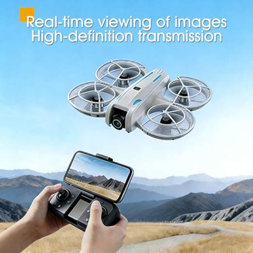 drone with Camera 4K for Adult Beginners,RC Quadcopter featuring Altitude Hold, One-Key Takeoff/Landing, Auto Follow,3-Speed Adjustment,Stunt Roll -Ideal Holiday Gift.