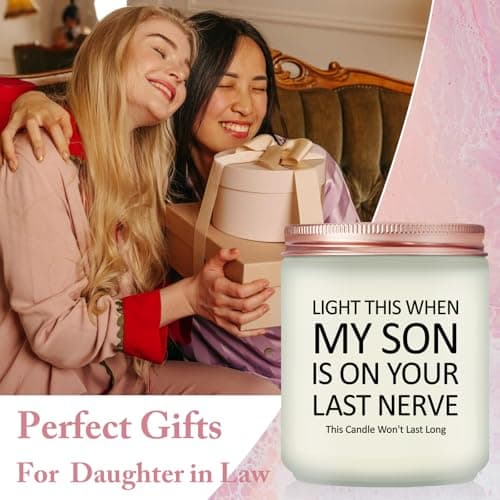 Mothers Day Gifts for Daughter in Law from Mother in Laws, Lavender Scented Soy Candle Daughter in Law Gifts, Christmas Wedding Birthday Gifts Candle B0DB8CL6PP