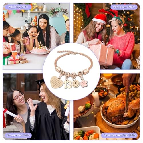 DlaeKua 15th 13th 16th Birthday Gifts for Girl Stainless Steel Bracelet for Women Daughter Granddaughter Niece Sisters 15th Birthday Gift Bracelets Inspirational Gifts Bible Verse 15 13 16 Years Old