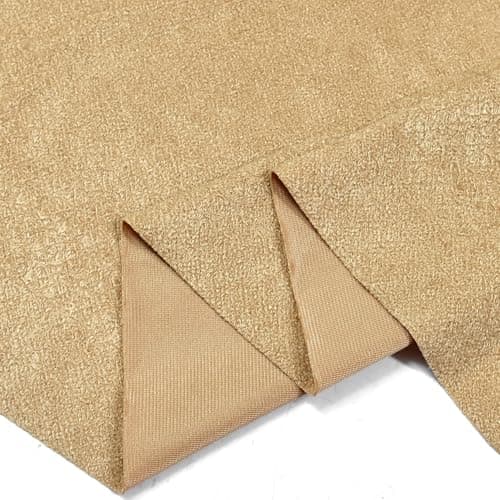 Surf turtle Thick Upholstery Fabric,Plush,Soft and Durable,Cat Scratch Proof for Sofa,Chair,Throw Pillow,Couch Cover Material 36''x60''(Khaki, 1 Yards)