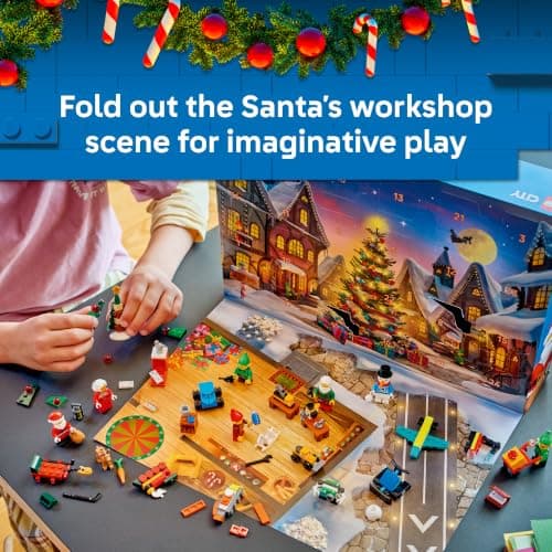 Christmas Advent Calendar for Kids, Building Toy, Boys & Girls, Ages 5+, Holiday Family Activity, 6 Minifigures, 252 pieces LEGO City Advent Calendar 2026 60510 B0G5QJP2BW