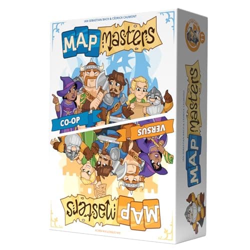 Captain Games Map Masters Card Game - Competitive or Cooperative Dungeon-Crawling Adventure & Strategy Game - Family Fun for Kids & Adults, Ages 10+, 1-5 Players, 30-60 Min Playtime