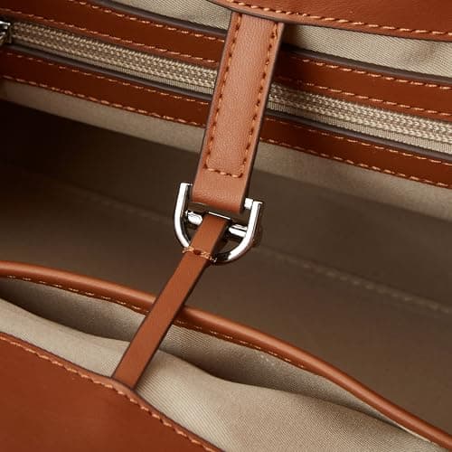 Yafirgeer Vegan Leather Tote Bags for Women Large Tote Retro Top-handle Bag Trendy Work Bag PU Leather Purses