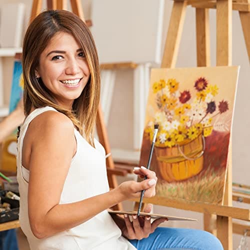 KEFF 24-Pack 𝗣𝗥𝗘𝗠𝗜𝗨𝗠 Canvas for Painting, 6 of 5x7, 8x10, 9x12,11x14 Painting Canvas Boards, Art Supplies for Adults & Kids - 100% Cotton Primed Canvases for Painting Acrylic, Oil, Watercolor B085F4JH1H