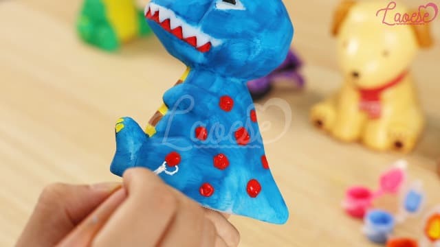 Paint Your Own Dinosaur Lamp Kit, Art Supplies Kids Paint Set, Arts and Crafts for Kids Ages 8-12, Dinosaur Toys Girls Boys Halloween Birthday Christmas Gifts Ages 3 4 5 6 7 8 9 10 11 12+