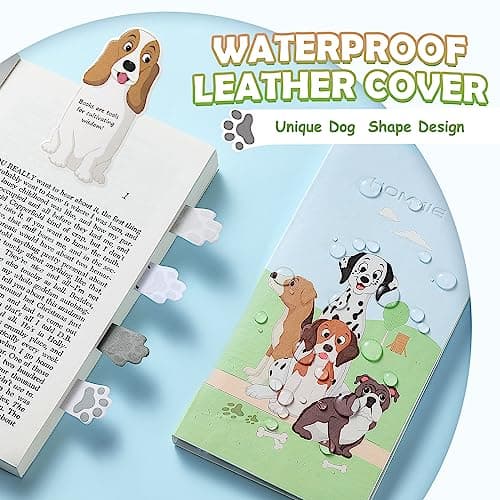 Hommie Dog Sticky Notes Set, Planner Sticky Note Dividers Tabs 300 Sheets, Cute Animals Shape Markers Flags Self-Stick Memo Pads for Dog Lovers Home Office School Supplies B0C5X9KNP4
