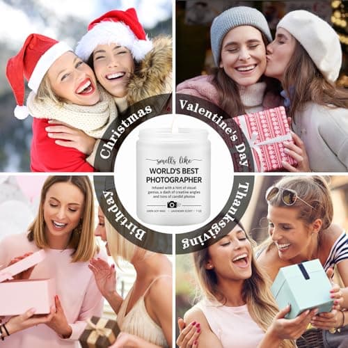 Photographer Gifts - Photography Gifts for Women, Wedding Photographer Candle - Lavender Scented Candles