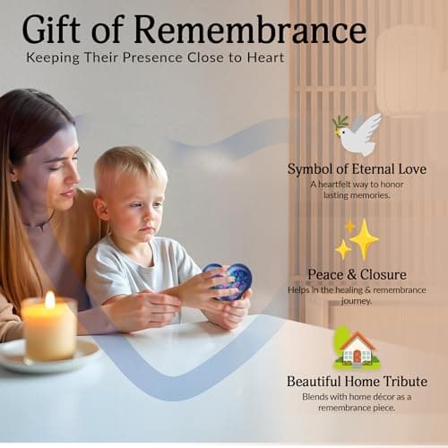Daisy Bloom Funeral Keepsake for Men & Women - Memorial Gift for Mom & Dad - Urns for Human Remains - Burial Urns for Adult Ashes Husband - Heart Shape - Small Keepsake 3 Inch - Pack of 1 B0FV8W29L6