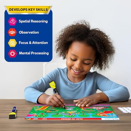 Reusable Write & Wipe Mats, Learning Games, Educational Toy for Toddlers, Kids, Boys & Girls Ages 3, 4, 5, 6 Skillmatics Search and Find PAW Patrol, Preschool Activity, Christmas Gift B0FQVC9MGX