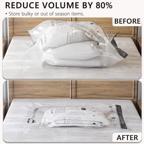 SUOCO 20 Combo Vacuum Storage Bags with Electric Pump, (4 Jumbo/4 Large/6 Medium/6 Small) Travel Clothes Space Saver Bags, Vacuum Seal Bags for Luggage Clothing Pillows Comforters Blankets