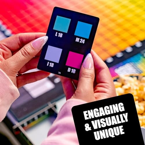 HUES and CUES - Vibrant Color Guessing Board Game for 3-10 Players Ages 8+, Connect Clues and Guess from 480 Color Squares