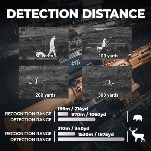 AGM Global Vision Rattler V2 Thermal Imaging Rifle Scope for Hunting. High Resolution Thermal Scope with High Sensitivity Thermal Optics IR Vision riflescope. Waterproof & Durable Design