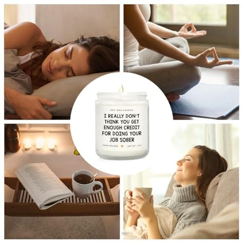 Birthday, Leaving Farewell Gifts for Coworkers, Work Bestie, Manager - Handmade Lavender Scent Natural Soy Wax Candle 7oz SteadStyle Bosses Day Gifts for Women Men, Best Boss Gifts for Boss Lady B0FDB3T8TS