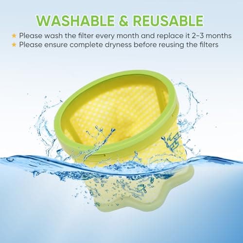 6 Pack Replacement Pre-Filter Compatible for LG CordZero A9 Series Cordless Stick Vacuum Cleaner Accessories A907GMS,A916BM, A905RM,A906SM,A925KSM,A926KSM,A929KVM -Filter Replacement Parts ADQ74774001