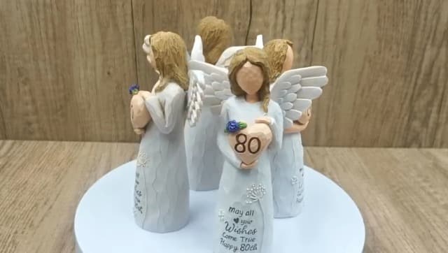 60th Birthday Gifts for Women, Gifts for 60th Birthday Women, Sculpted Hand-Painted Figurine