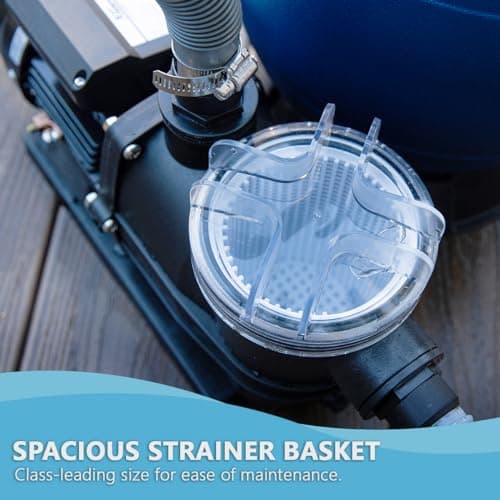 XtremepowerUS High-Flo Sand Filter Pump System 13" Filter Tank 10,000 Gal Above Ground Pool 3/4HP Pool Pump 2400GPH Flow