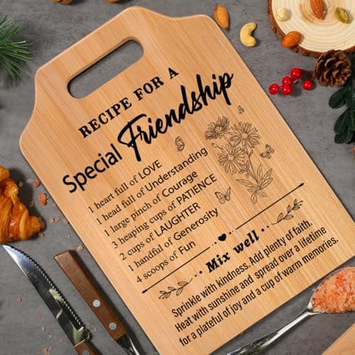 Friendship Gifts for Women, Birthday Gifts for Women Friendship, Unique Best Friends Cutting Board, Best Friend Christmas Gifts for Woman, Bestie, BFF