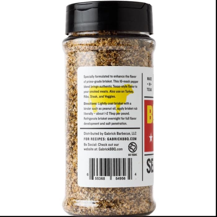 Smoke Trails BBQ BRISKET RUB | BBQ Rub for Texas Brisket by Steve Gow | Great on Brisket, Beef Short Ribs, Steaks, and more