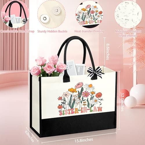 Sister In Law Gifts, Christmas Birthday Mothers Day Unique Gifts for Sister In Law Basket Set of 6