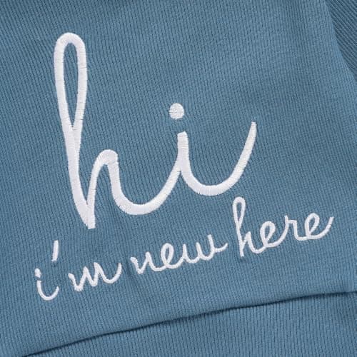 Hat Long Shirt Long Pants Outfits Set Newborn Set Baby Boys Girls New Baby Cotton Coming Home Clothes Outfits B0HBQGWX2J