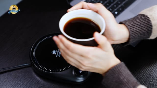 Coffee Mug Warmer-Fastest Heating & Highest Temperature, Coffee Cup Warmer for Desk Auto Shut Off, 4 Temp Settings & 1-12H Timer, Smart Electric Mug & Candle Warmer for Coffee, Tea (Black) B0CC8DS2S5