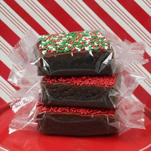 Christmas Gift Basket Chocolate Brownies Food Gift Individually Wrapped For Men Women Package | Nut Free | Kosher