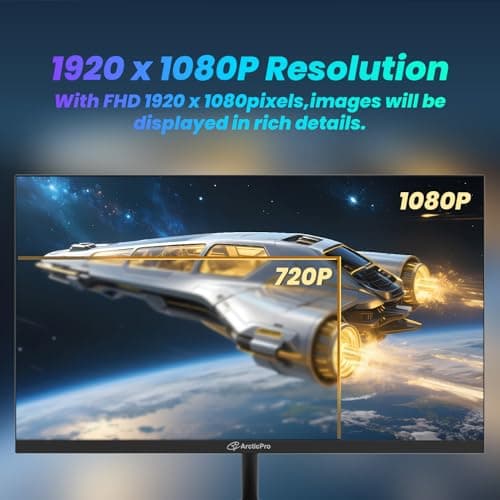 ArcticPro 22 inch 100Hz Monitor, Full HD (1920 x 1080p) Computer Monitor, 105% sRGB, 3000:1 Contrast, 3-Sided Frameless, Ultra Slim, VESA, LowBlue Mode, Tilt Adjust, HDMI *1, VGA*1