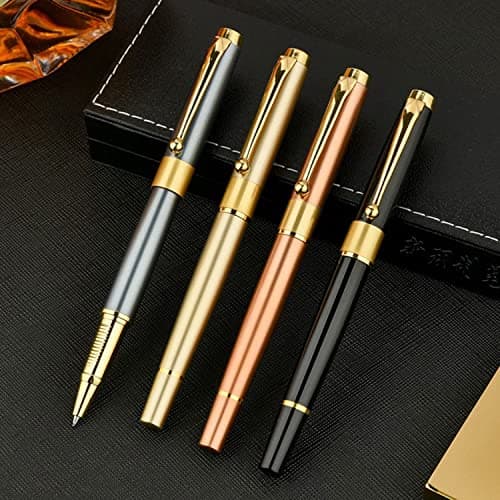 YIVONKA Ballpoint Pen Black Refill,Luxury Ballpoint Line width 0.5mm,Best Ball Pen Gift Set for Men & Women Professional Executive,Office,Nice BallPens Classy Gift Box (Blue)