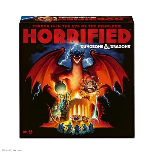 Ravensburger Horrified Games – Dungeons & Dragons – Strategy Board Game – Boost Critical Thinking & Teamwork – Cooperative Gameplay – Unique Monster Challenges – 1 to 5 Players – Adults & Kids 10+