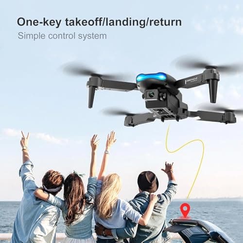 E99 Drone With Camera, Foldable RC Quadcopter Drone,Remote Control Drone Toys For Beginners Men's Gifts Indoor And Outdoor Affordable UAV Christmas Halloween Thanksgiving Gifts