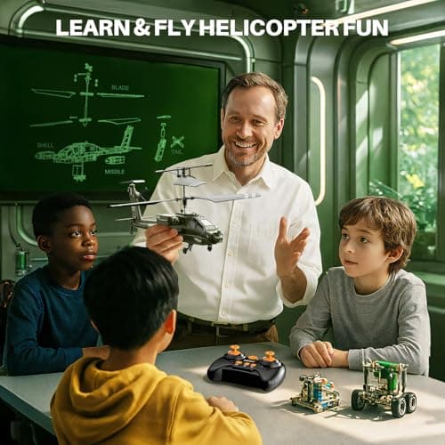 SYMA RC Helicopters, S51H Remote Control Helicopter 2.4GHz Military Army Toys for Boys Girls Kids with Altitude Hold, One Key Take Off/Landing, LED Light, Low Battery Reminder