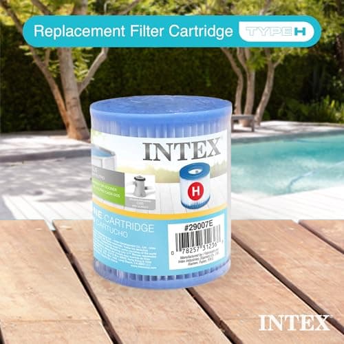 Intex Swimming Pool Easy Set Filter Cartridge Replacement - Type H (4 Pack)