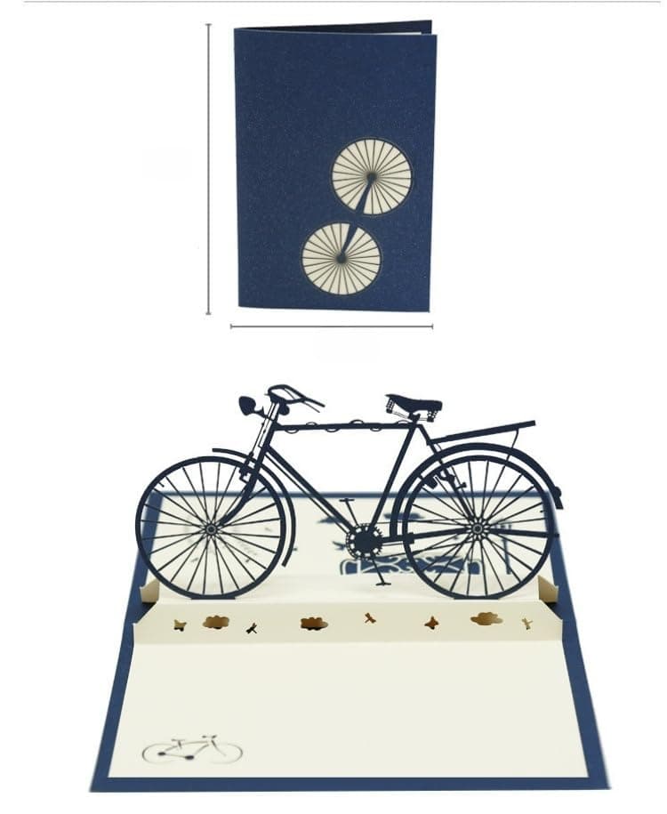 Pop up Card for Birthday Anniversary Thank You Retirement Travel Graduation Bon Voyage-Bicycle Card for Cyclist B0DSKY6PGH