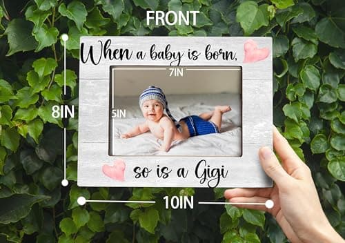 First Time Grandma Gifts, New Grandmother Gifts First Time 2026, Baby Picture Frame, When a Baby is Born So is a Gigi, Photo Frame 8x10 B0FMRQDW9J