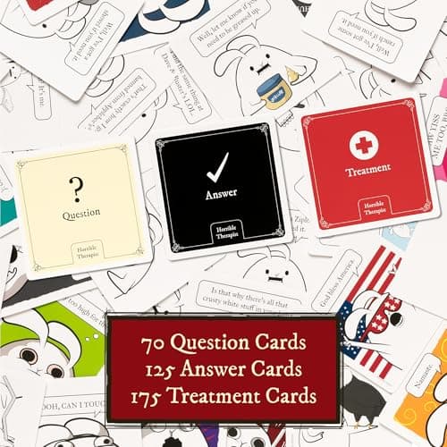 Horrible Therapist: Extra Horrible Edition by Exploding Kittens - A Card Game for 3-8 Players, Ages 17+ - Adult Party Game for Family Night